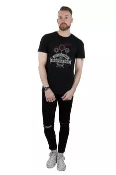 Хлопковая футболка для квиддича в Хогвартсе Harry Potter, черный