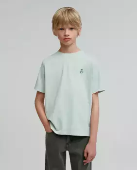 Хлопковая футболка для мальчика с короткими рукавами Scalpers, синий