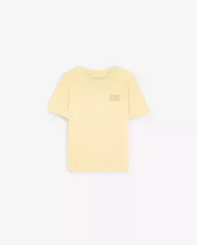 Хлопковая футболка для мальчика с принтом на спине Scalpers, желтый