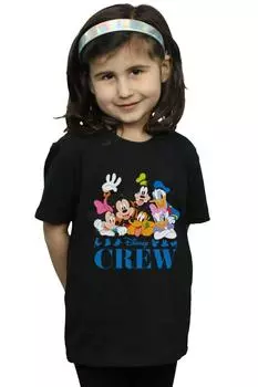 Хлопковая футболка «Друзья Микки Мауса» Disney, черный