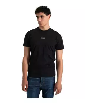 Хлопковая футболка Dsquared2, черный