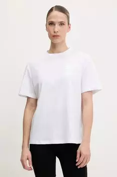 Хлопковая футболка Ea7 Emporio Armani, белый