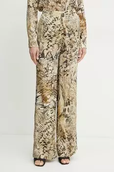 Хлопковая футболка Ea7 Emporio Armani, коричневый