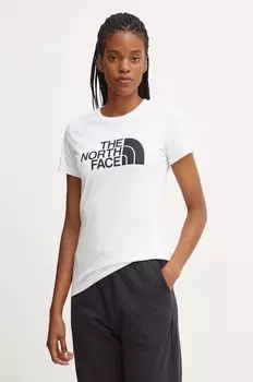 Хлопковая футболка Easy Tee The North Face, белый