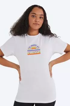 Хлопковая футболка Ellesse, белый