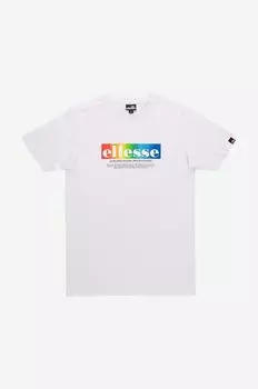 Хлопковая футболка Ellesse, белый