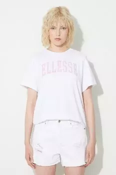 Хлопковая футболка Ellesse, белый