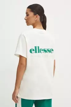 Хлопковая футболка Ellesse MERIBEL, бежевый