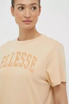 Хлопковая футболка Ellesse, оранжевый