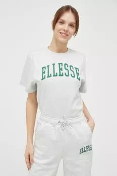 Хлопковая футболка Ellesse, серый