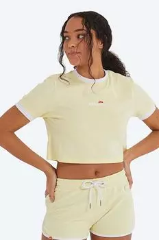 Хлопковая футболка Ellesse, желтый