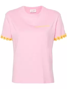 Хлопковая футболка Emilie MC2 Saint Barth, розовый