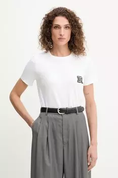 Хлопковая футболка Ermanno Scervino, белый