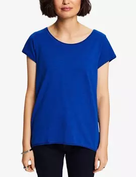 Хлопковая футболка ESPRIT, синий