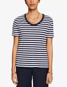 Хлопковая футболка ESPRIT, синий