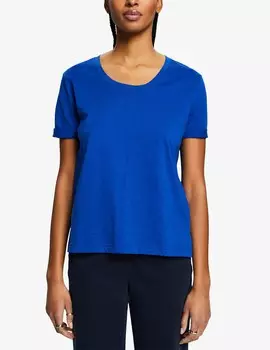 Хлопковая футболка ESPRIT, синий