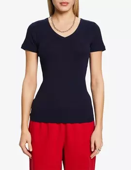 Хлопковая футболка ESPRIT, синий