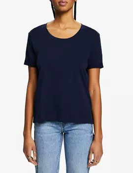 Хлопковая футболка ESPRIT, синий