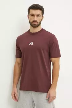 Хлопковая футболка Essential Adidas, красный