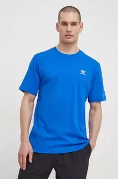 Хлопковая футболка Essential Tee adidas Originals, синий