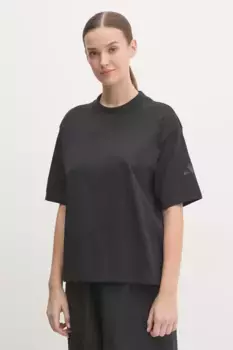 Хлопковая футболка Essentials adidas, черный