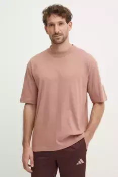 Хлопковая футболка Essentials adidas, оранжевый