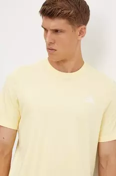 Хлопковая футболка Essentials adidas, желтый