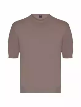 Хлопковая футболка Fedeli, коричневый
