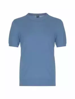 Хлопковая футболка Fedeli, тёмно-синий