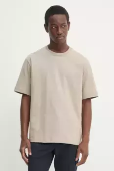 Хлопковая футболка Filippa K, бежевый