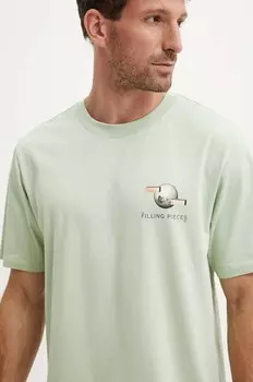 Хлопковая футболка Filling Pieces, зеленый