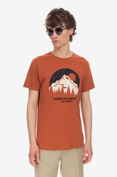 Хлопковая футболка Fjallraven, оранжевый