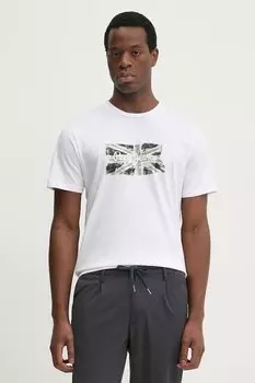 Хлопковая футболка FLAG BW Pepe Jeans, белый