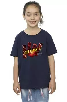 Хлопковая футболка Flash Pillars DC Comics, темно-синий