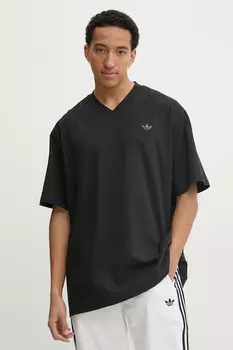 Хлопковая футболка FRONT ST TEE Adidas Originals, черный