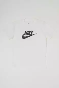 Хлопковая футболка Футура Nike, белый