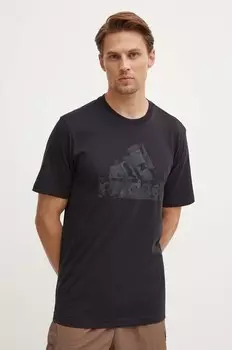Хлопковая футболка Future Icons adidas, черный