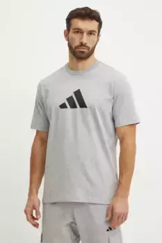 Хлопковая футболка Future Icons adidas, серый