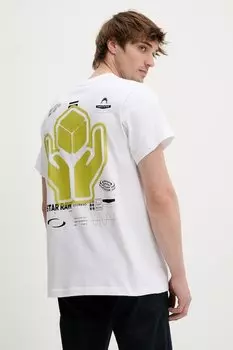 Хлопковая футболка G-Star, белый