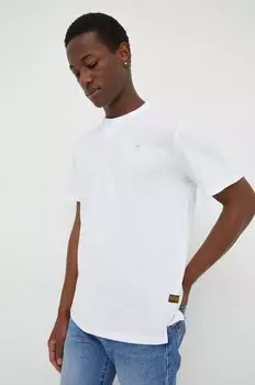 Хлопковая футболка G-Star, белый