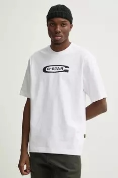 Хлопковая футболка G-Star, белый