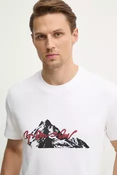 Хлопковая футболка G-Star, белый