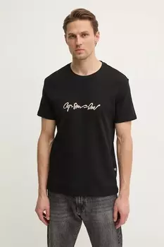 Хлопковая футболка G-Star, черный