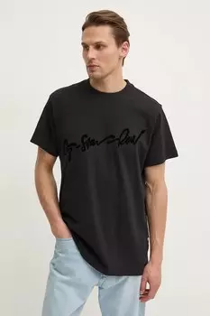 Хлопковая футболка G-Star, черный
