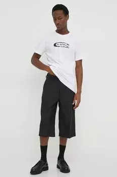 Хлопковая футболка G-Star Raw, белый