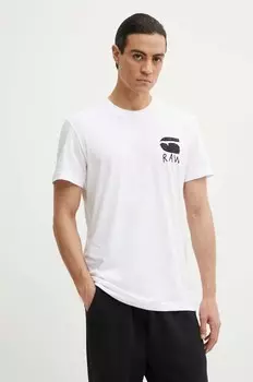 Хлопковая футболка G-Star Raw, белый