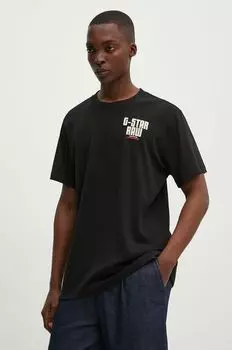 Хлопковая футболка G-Star Raw, черный