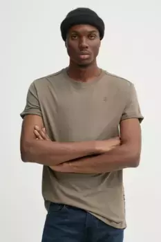 Хлопковая футболка G-Star Raw, коричневый