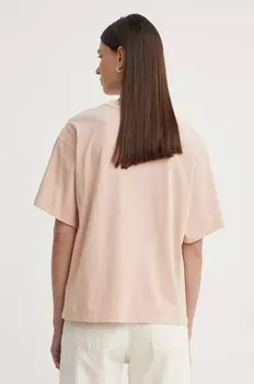 Хлопковая футболка G-Star Raw, розовый