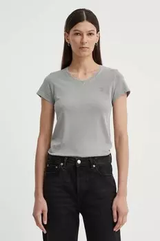 Хлопковая футболка G-Star Raw, серый